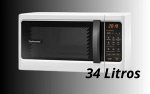 Micro-ondas de bancada MC34B branco e com 34L