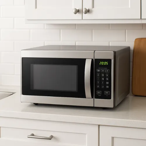 Os Melhores Lugares Para Colocar o Microondas Na Cozinha 7 Na bancada